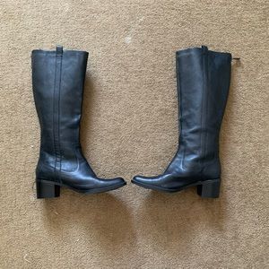 Calvin Klein black Haydee riding boots